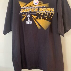 ❤️NFL Team Pittsburgh Steelers Men’s Black Short Sleeve T-Shirt Size XL